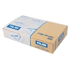 Milan 420 Goma de Borrar Rectangular - Miga de Pan - Suave Caucho Sintetico - Colores Surtidos (CAJA 20 UNID)