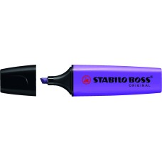 Stabilo Boss 70 Rotulador Marcador Fluorescente - Trazo entre 2 y 5mm: Color Violeta Fluorescente (CAJA 10 UNID)