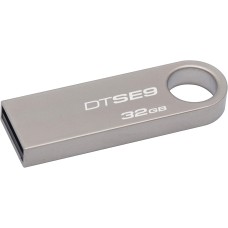 Kingston DataTraveler SE9 Memoria USB 32GB - USB 2.0 - Carcasa Metalizada - Enganche Solido (Pendrive)