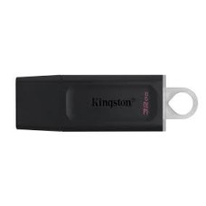 Kingston DataTraveler Exodia Memoria USB 32GB - USB 3.2 Gen 1 - Con Tapa - Enganche para Llavero - Color Negro (Pendrive)