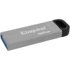 Kingston DataTraveler Kyson Memoria USB 32GB - 3.2 Gen 1 - 200 MB/s en Lectura - Diseño Metalico - Color Plata (Pendrive)