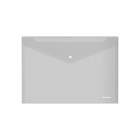 Erichkrause Fizzy Classic Sobre Portadocumentos A4 - Fabricado en Plastico - Textura Rugosa - Transparente (12 UNID)